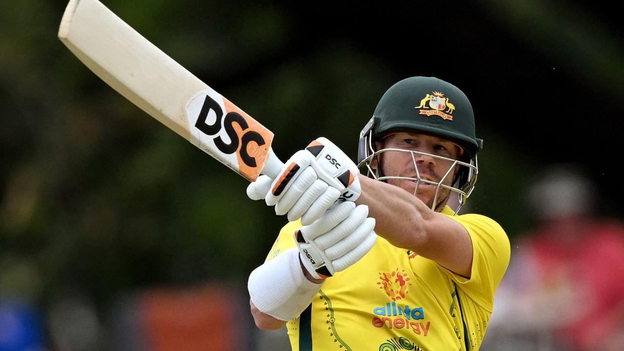 David Warner of Australia. Photo by William WEST / AFP