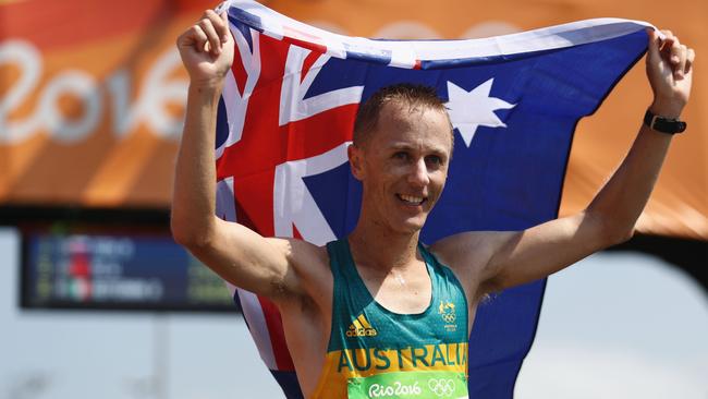 Jared Tallent was upgraded from silver to gold in Rio. Picture: Bryn Lennon/Getty Images