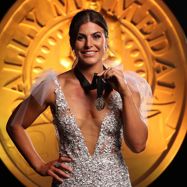 2019 Dally M medallist Jessica Sergis. Picture: Brett Costello