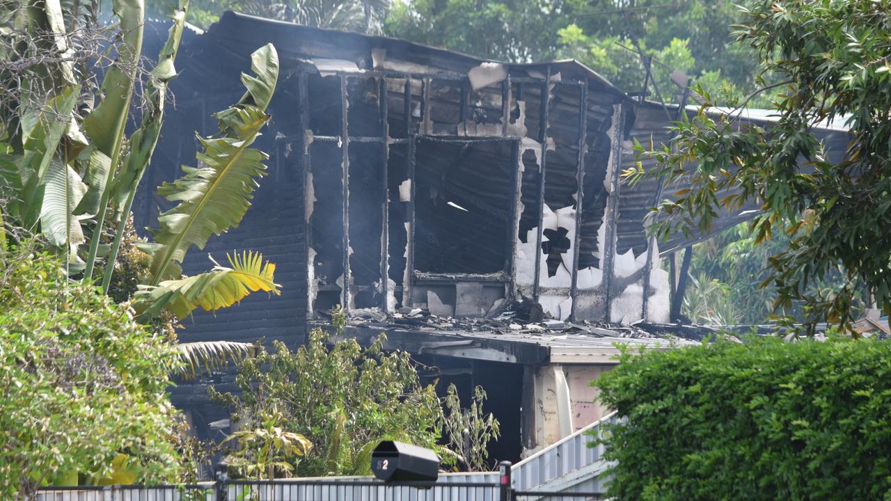 Smoke blankets the scene of a devastating house fire that left two people fighting for life early on Boxing Day. Photo: Daniel Shirkie.