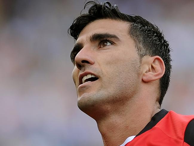 (FILES) In this file photo taken on May 23, 2015 Sevilla's then forward Jose Antonio Reyes celebrates a goal during the Spanish league football match Malaga CF vs Sevilla FC at La Rosaleda stadium in Malaga. - Reyes has died in a traffic accident, his former club Sevilla where he began his career and his current club Extremadura announced on June 1, 2019. (Photo by Cristina Quicler / AFP)