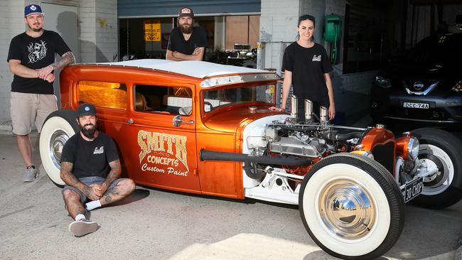 Smith Concepts staff (l-r) Tim Ossington, Kyle Smith, Tom McBeath, &amp; Sheridan Swanson. Picture: Troy Snook