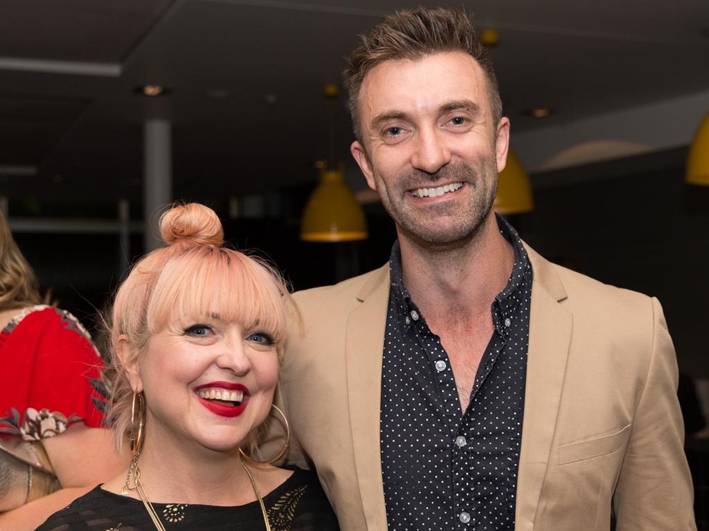 Peta-Ann Louth and Rob Simms at RBar @ Regattas for a pre-show function ahead of State Theatre Company’s opening of After Dinner. Picture: Sia Duff