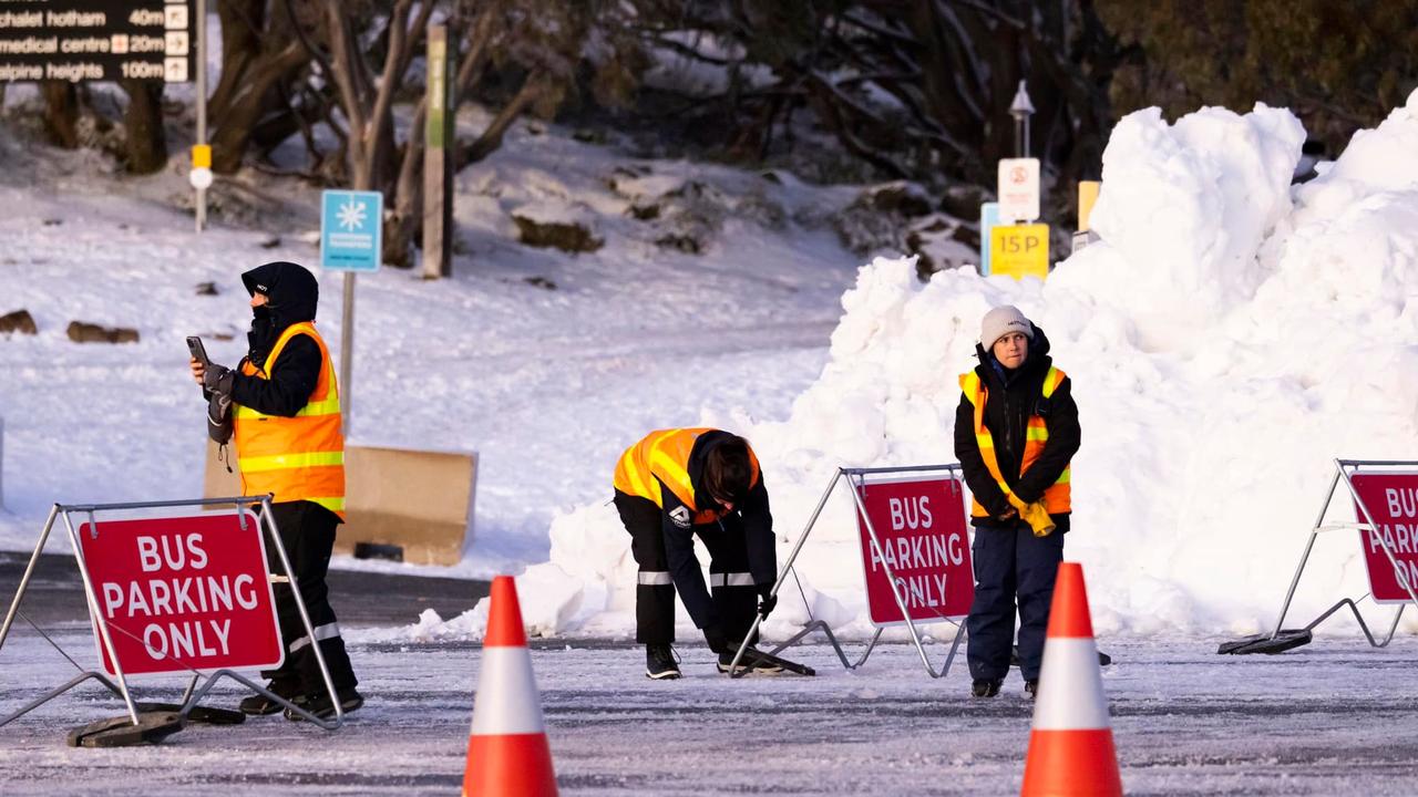 Any guests who pre-purchased lifts tickets, lessons, or rentals prior to lifts operating were issued a refund after Hotham resort did not fully open over the holiday weekend. Picture: Hotham Resort