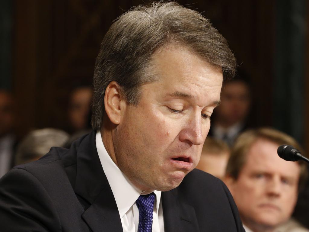 US Supreme Court nominee Brett Kavanaugh testifies before a Senate Judiciary Committee confirmation hearing. Picture: AFP