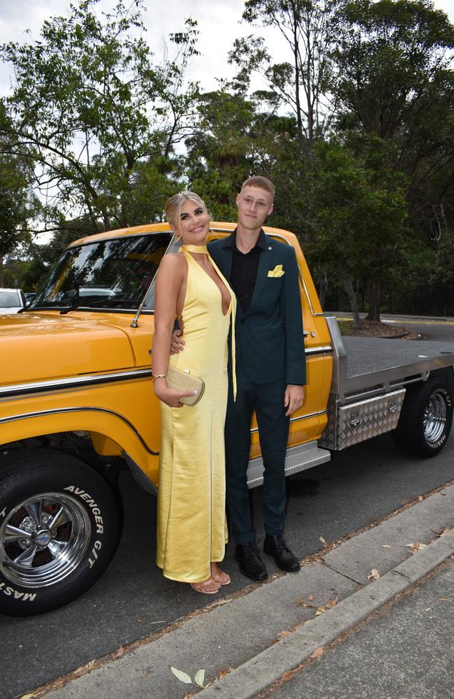 Skye Muir and Henry Todd at the Meridan State College formal 2024.