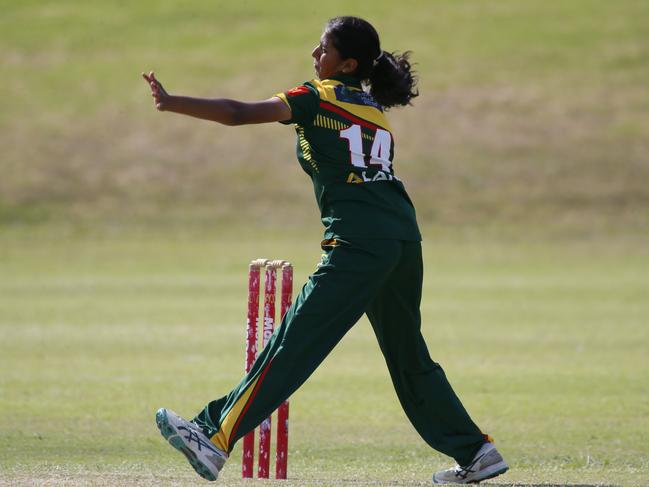 Aditi Shidore scored with bat and ball in round seven. Picture Warren Gannon Photography