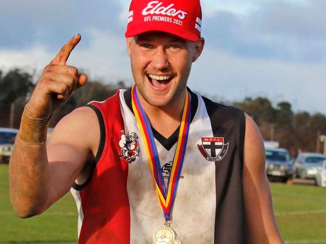Western Districts superstar Lleyton Hedges. Picture: Kangaroo Island Football League
