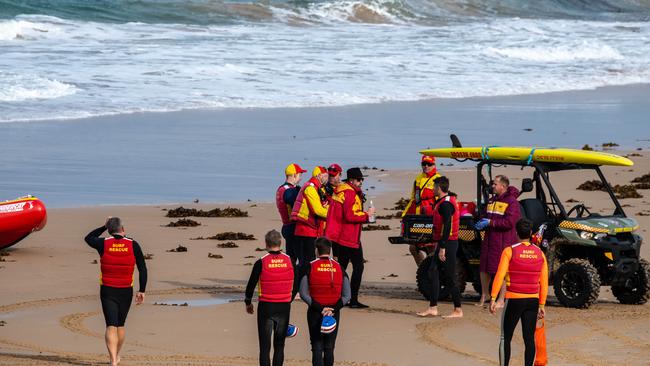 The bodies of the boy and man were found on Sunday. Picture: Monique Harmer