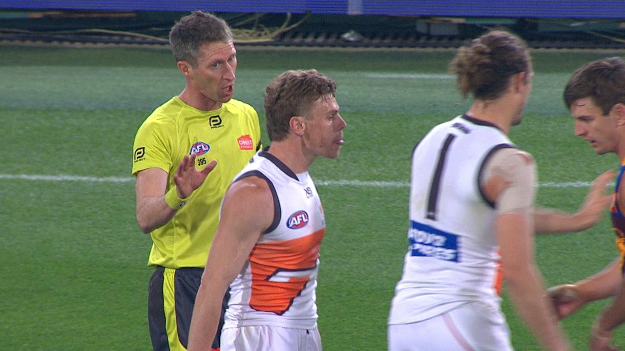 Adam Kennedy received a warning from umpire Shaun Ryan.