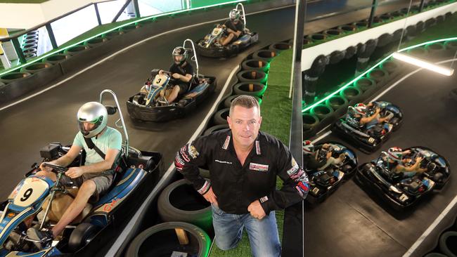 Go Karting Gold Coast owner Cameron Wilson. Photo: Richard Gosling