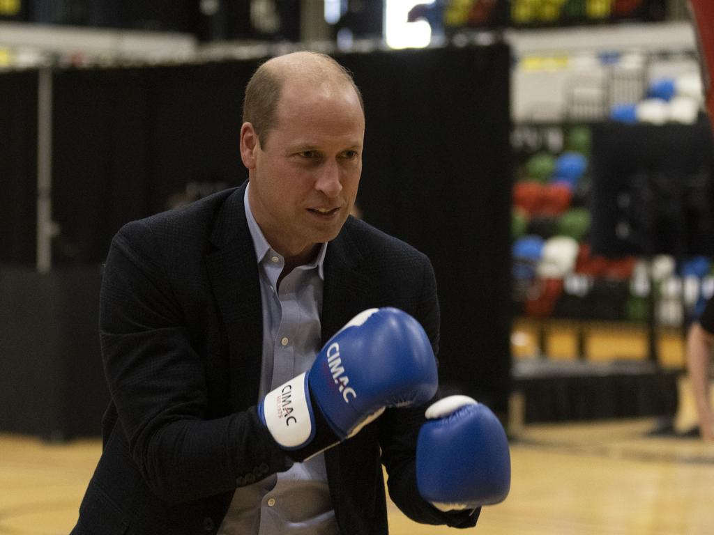 Prince William sparred at the London event. Picture: Getty Images