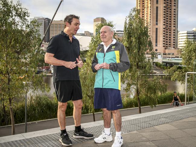 John Howard is known for his regular exercise routine. Picture: AAP