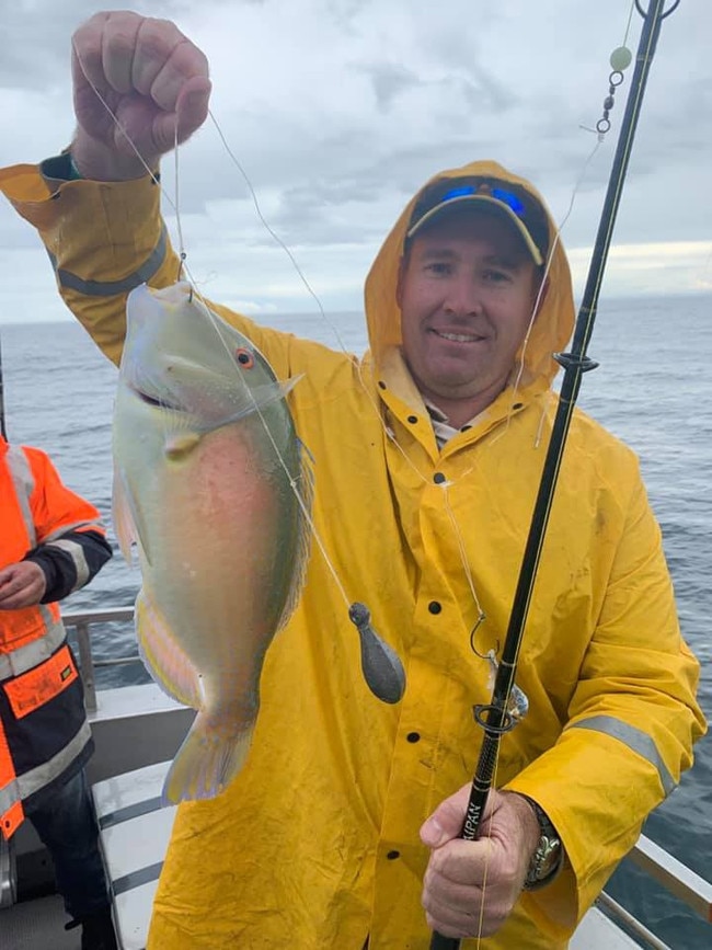 Greg Doman was one angler who hooked onto one of many Venus tusk fish caught on Reeltime Charter boats over the weekend.