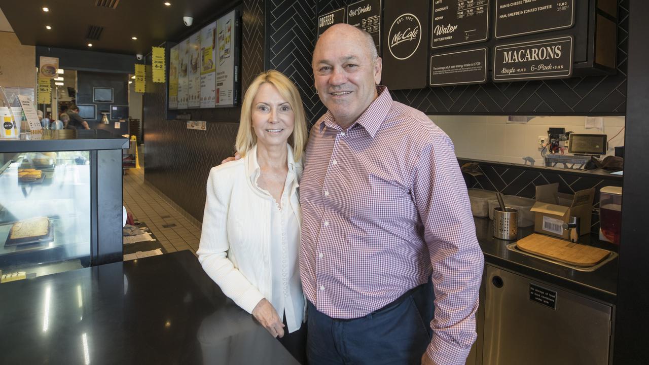 Gail and Gary Coyne made their fortune through their ownership of McDonald’s franchises. Picture: Peter Wallis