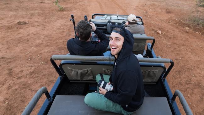 The Naked Traveller Tyson Mayr on safari 