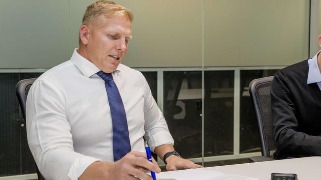 90.9 SeaFM radio presenter and former NRL player, Ben Hannant — his name has been mentioned in political circles. Picture: Jerad Williams.