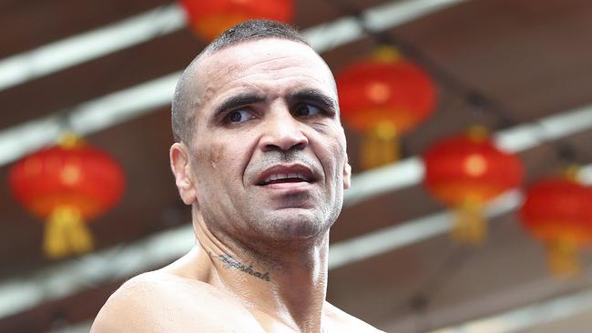 Anthony Mundine ahead of his bout against Danny Green. Picture: Sarah Reed