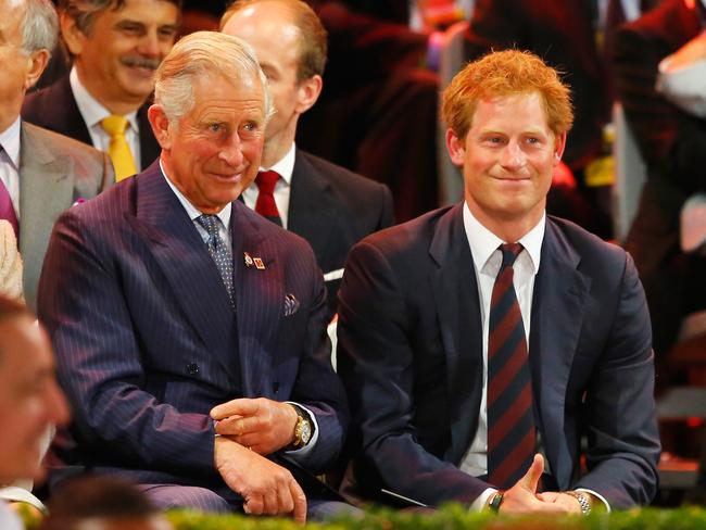 Prince Charles, Prince of Wales and Prince Harry have had a strained relationship for years. Picture: Paul Thomas