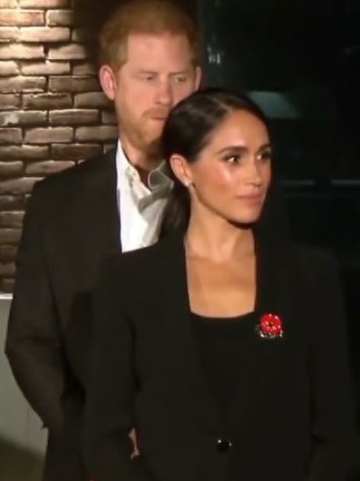 The royal couple wore a red poppy. Picture: Twitter