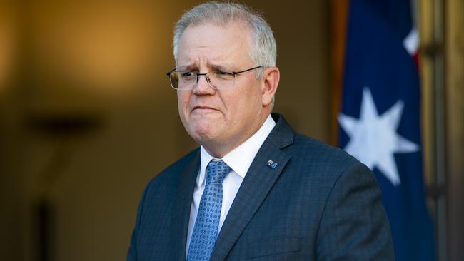 Scott Morrison says the extended Victorian restrictions will ‘of course’ have a negative impact on the national economy. Picture: Martin Ollman