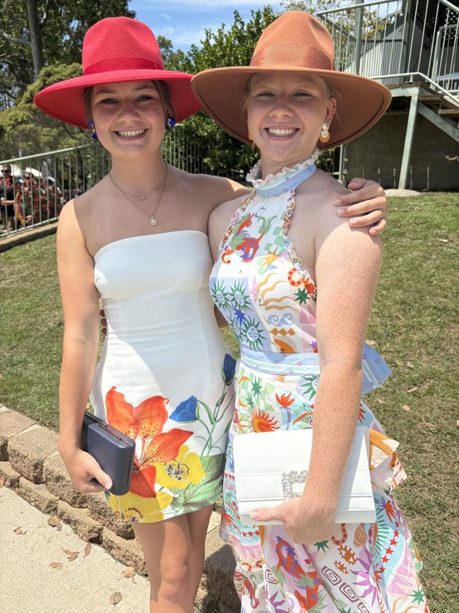 Racegoers at the Torbanlea Picnic Races.