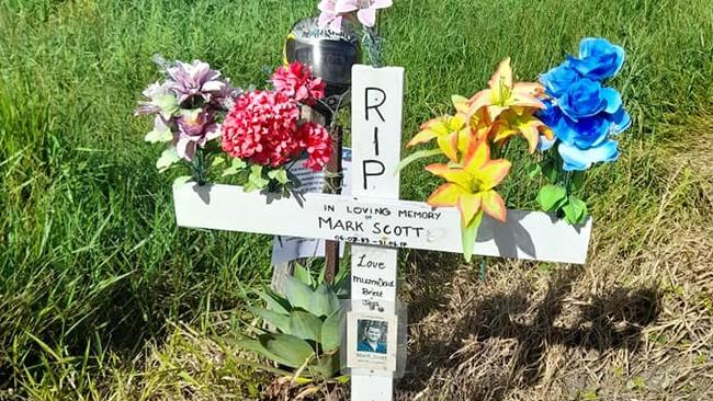 A memorial to a man killed on Gap Road in Cedar Pocket is being temporarily moved during road upgrades. Photos: Ailsa Reid