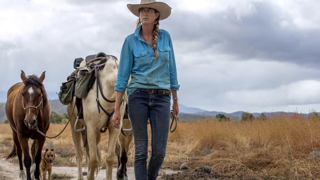 ‘Working with a brumby is a unique experience,’ says Alienor, on the trail with her team. Picture: Cat Vinton