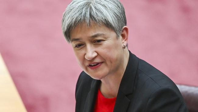 Penny Wong will visit Israel. Picture: NCA NewsWire / Martin Ollman