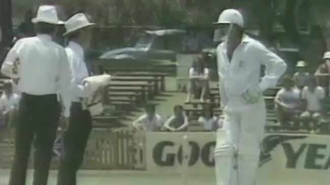 Dennis Lillee’s infamous bat throw