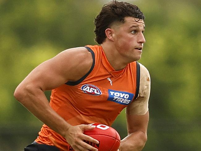 Finn Callaghan during GWS training session on February 9, 2024. Photo by Phil Hillyard(Image Supplied for Editorial Use only - **NO ON SALES** - Â©Phil Hillyard )