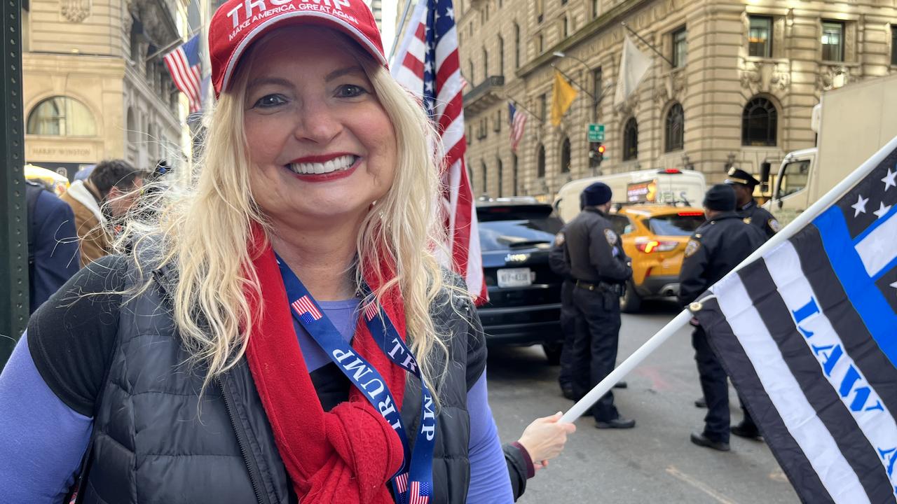 Pam Rohel is a fan of Trump but said she liked his presidential challenger Ron DeSantis too. Picture: Benedict Brook/news.com.au