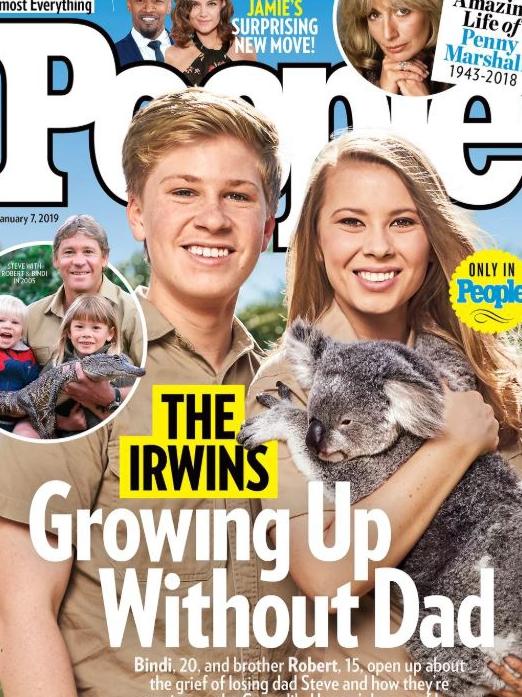 Family empire! Bob and Bindi on the cover of People magazine.