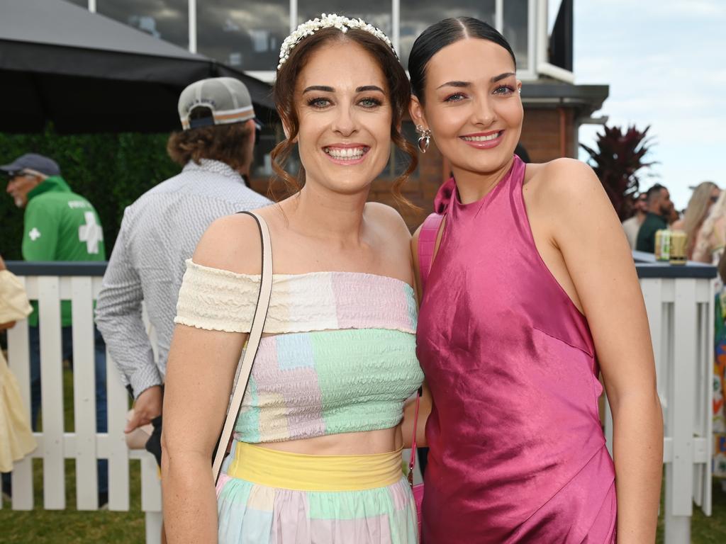 Nina Richards and Keeda Mayes at 2023 Ladbrokes Mackay Cup Mackay Turf Club Saturday 22 July 2023 Picture: Michaela Harlow
