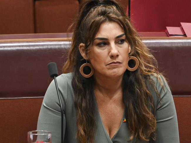 CANBERRA, Australia - NewsWire Photos - October 9, 2024:  Senator Lidia Thorpe during Question Time at Parliament House in Canberra. Picture: NewsWire / Martin Ollman