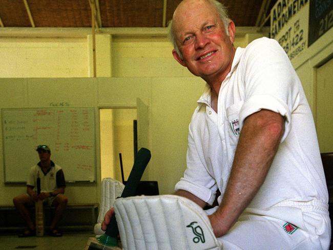 Legendary SA cricketer John Mosey at Robertstown Cricket Club.