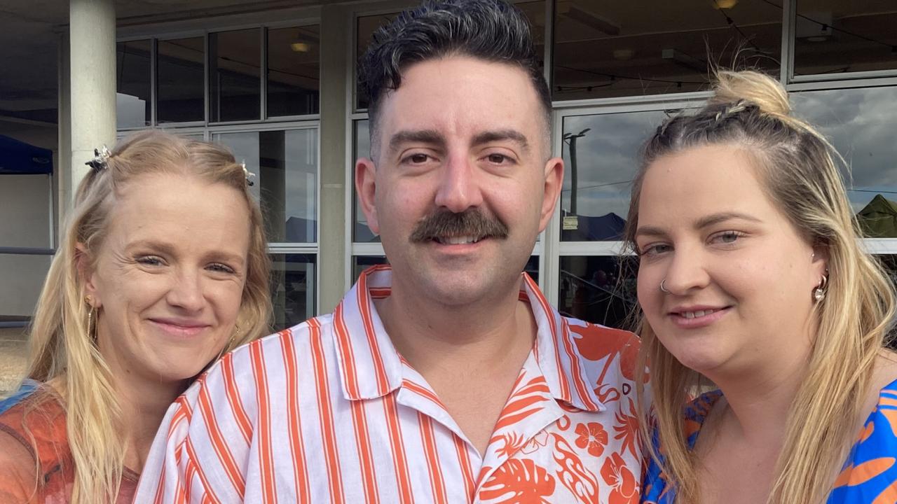 Lucie Santowski, Tim Campbell and Kirsty Mobbs enjoy a day of fun at the Gympie Races on Saturday, July 15, 2023.