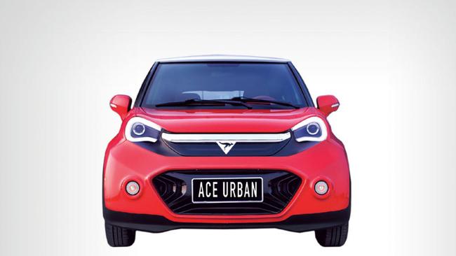 The ACE-EV Urban, a four seater lightweight city car. Picture: Supplied