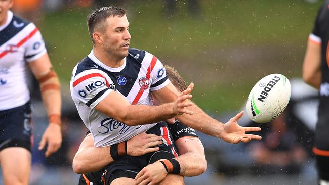 Tedesco was in everything for the Roosters against the Tigers.