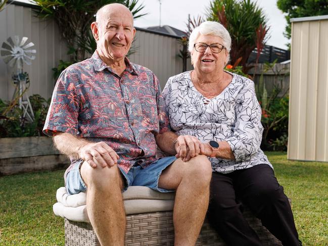 Jim Northey, pictured with wife Bev, is taking part in the trial. Picture: Lachie Millard