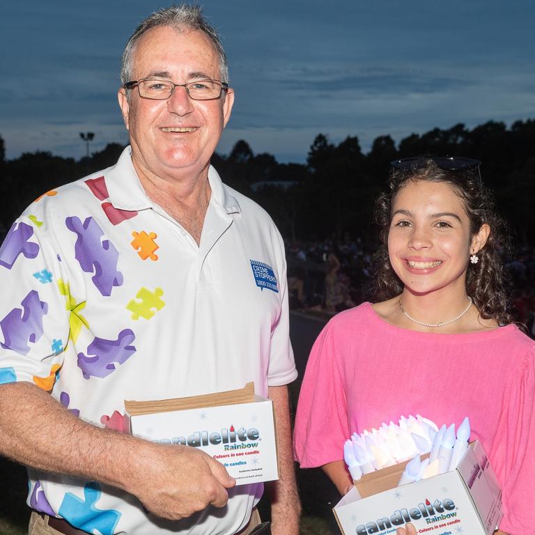 Chris Bonanno and Isabel Bundesen at Carols in the Gardens, Mackay Regional Botanic Gardens, Saturday 2 December 2023 Picture:Michaela Harlow