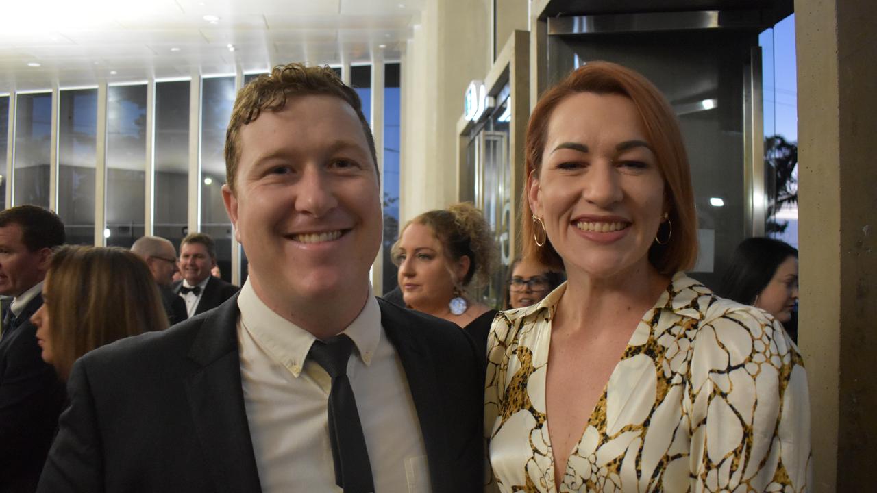 Department of State Development representative Michael St Clair and Mackay Regional Council representative Teona Cousin at the 2020 Queensland Mining Awards at the MECC, Mackay, on Wednesday September 23. Picture: Zizi Averill