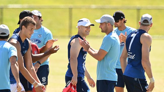 Gary Ablett rejoined his Geelong teammates on Tuesday after completing quarantine on the Gold Coast Picture: Getty Images