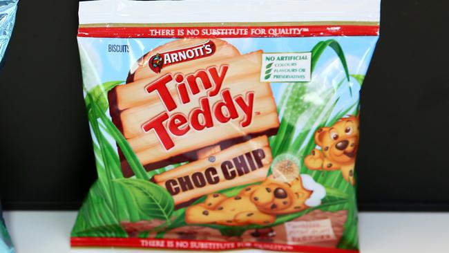 Individual Choc Chip Tiny Teddy packets will be 57c per unit, rather than 50c.