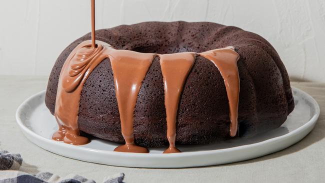 Chocolate olive oil cake by Elizabeth Hewson. Photo: Nikki To / TWAM