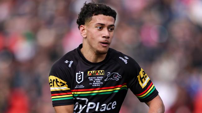 Isaiah Iongi made his NRL debut for the Panthers last year.