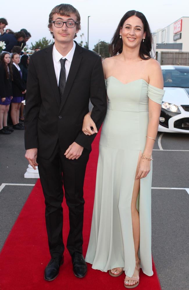 Ben Collins and partner at the 2023 Bundaberg North State High School Prom.