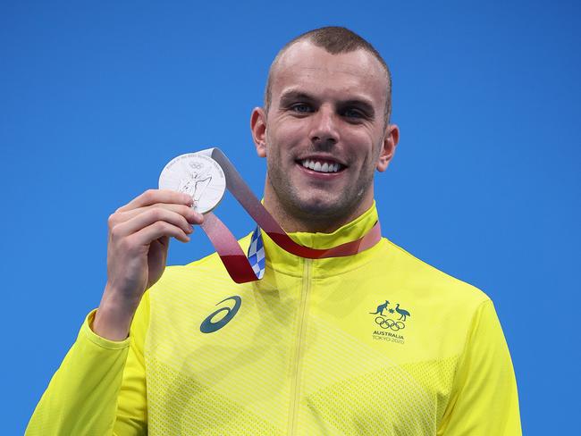 Silver medallist Kyle Chalmers. Picture: Getty Images