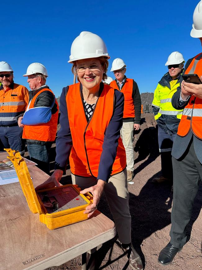 Her Excellency the Honourable Frances Adamson AC at Coober Pedy