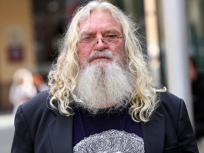 Geoff Clark is seen departing at the County Court of Victoria in Melbourne, Wednesday, September 11, 2024. (AAP Image/Con Chronis) NO ARCHIVING